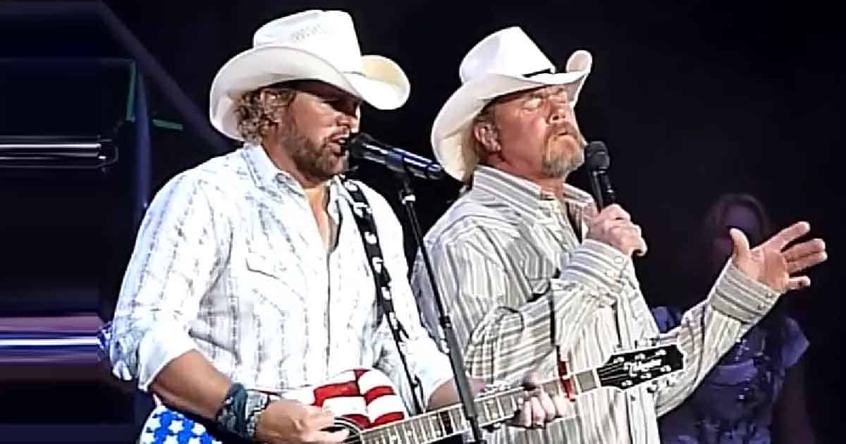 Keith And Adkins In One Powerful Performance of "Courtesy of the Red, White, and Blue" 2