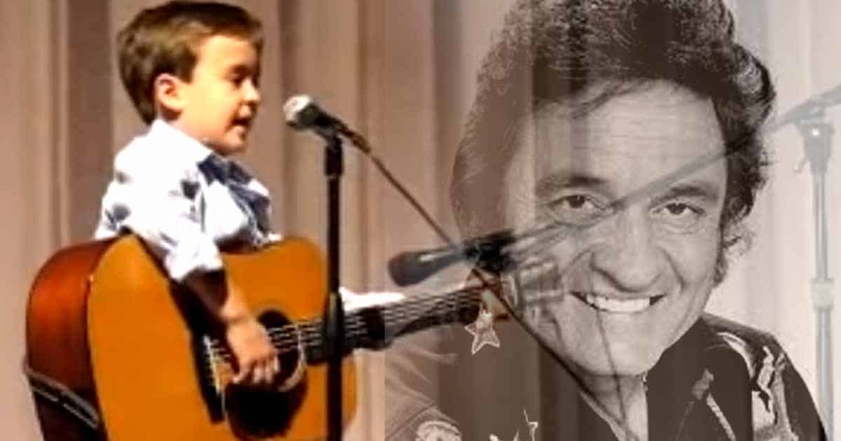 Talented Little Boy Charms Crowd with Johnny Cash Performance 2