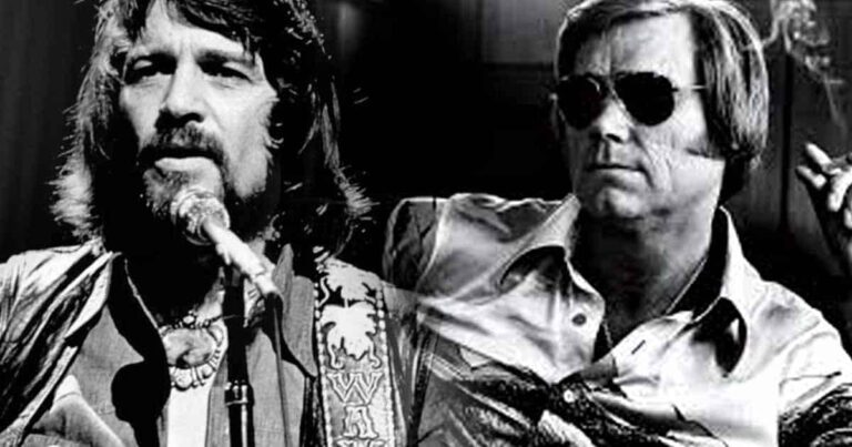George Jones and Waylon Jennings Teamed Up For A Rendition of Willie Nelson’s “Night Life” 