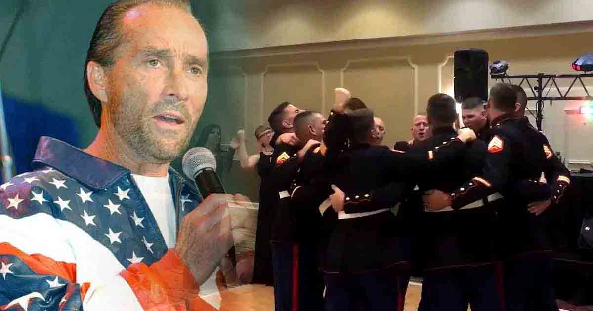 Proud Marines Rejoice Singing Lee Greenwood’s “God Bless the USA” 2