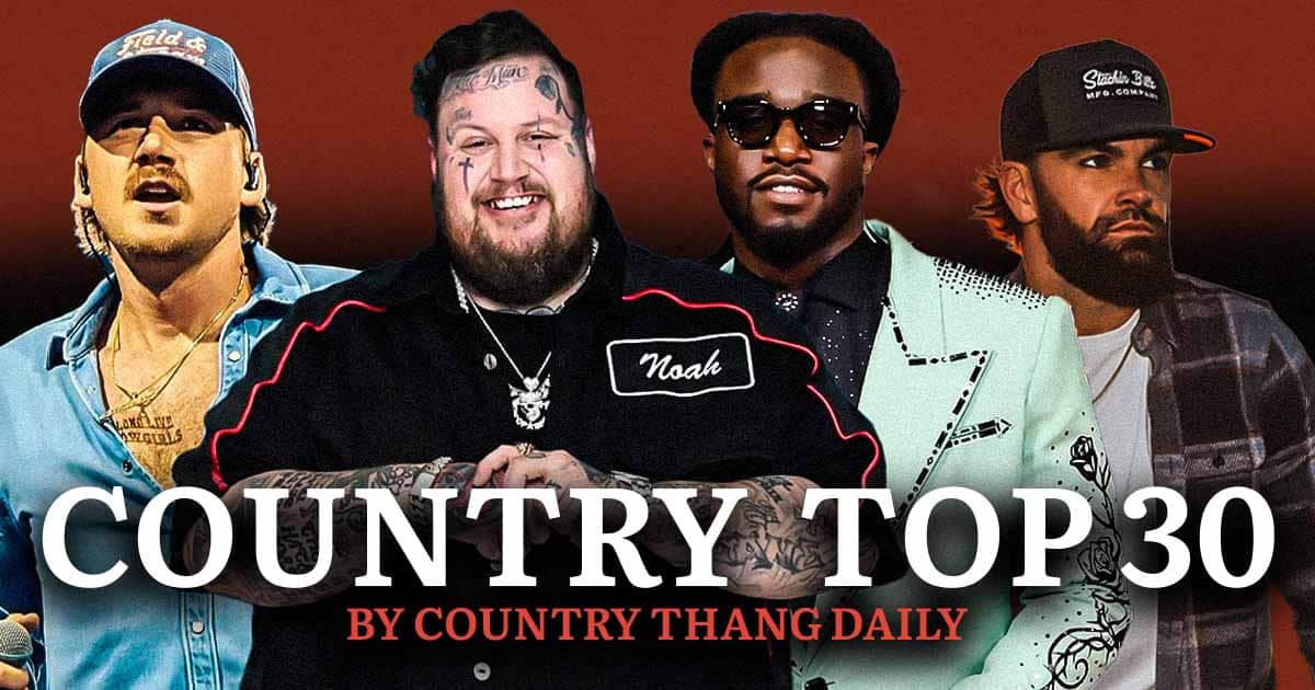 Country Top 30 chart for the weekend of March 15-16, highlighting the biggest country hits of the week.