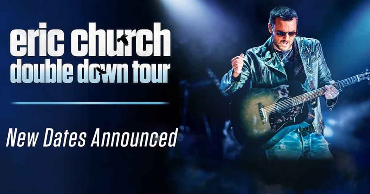 Eric Church Adds New Dates to his 2019 "Double Down Tour" 2