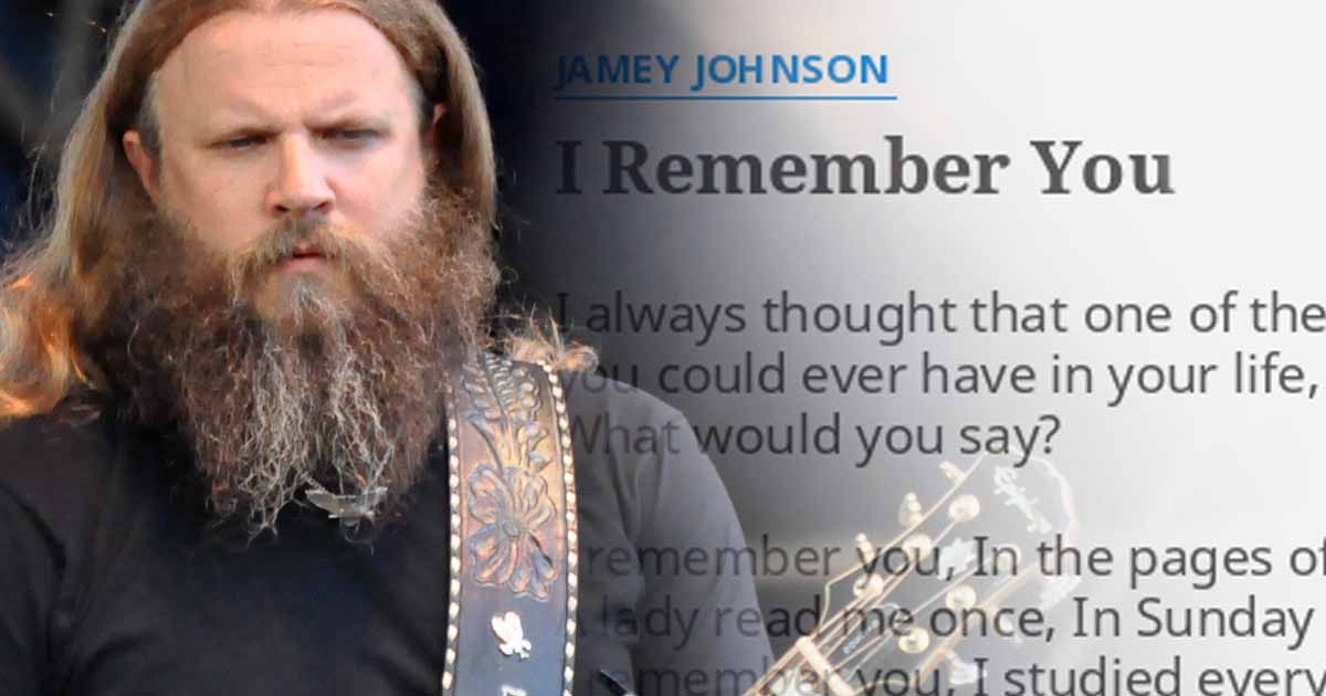 Keeping the Faith with Jamey Johnson's "I Remember You" 2