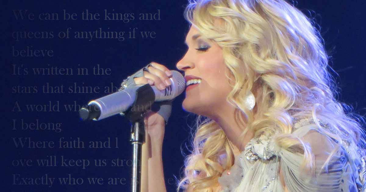 Carrie Underwood and Her Inspirational Song "There's a Place for Us" 2