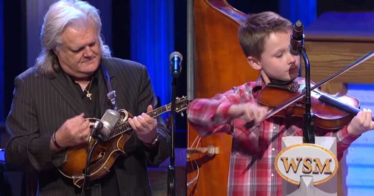 Ricky Skaggs Joins a 10-Year Old Kid on a Performance of “Blue Moon of Kentucky”