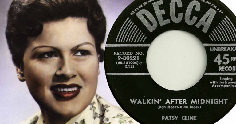 Listen to Patsy Cline’s 1st Hit “Walkin’ After Midnight”