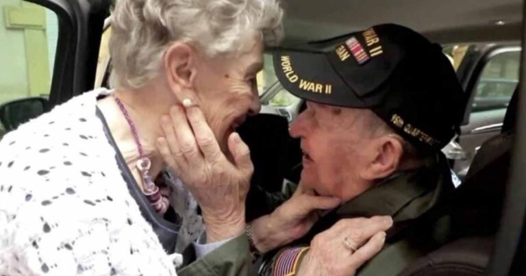 WWII War Veteran Reunites with Long-Lost Love After 75 Years