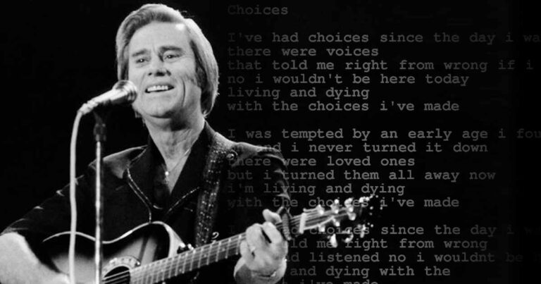 George Jones Shares How He Overcame His Addiction in “Choices”