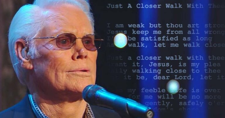 George Jones’ Delivers An Inspirational Hymn “Just A Closer Walk With Thee”