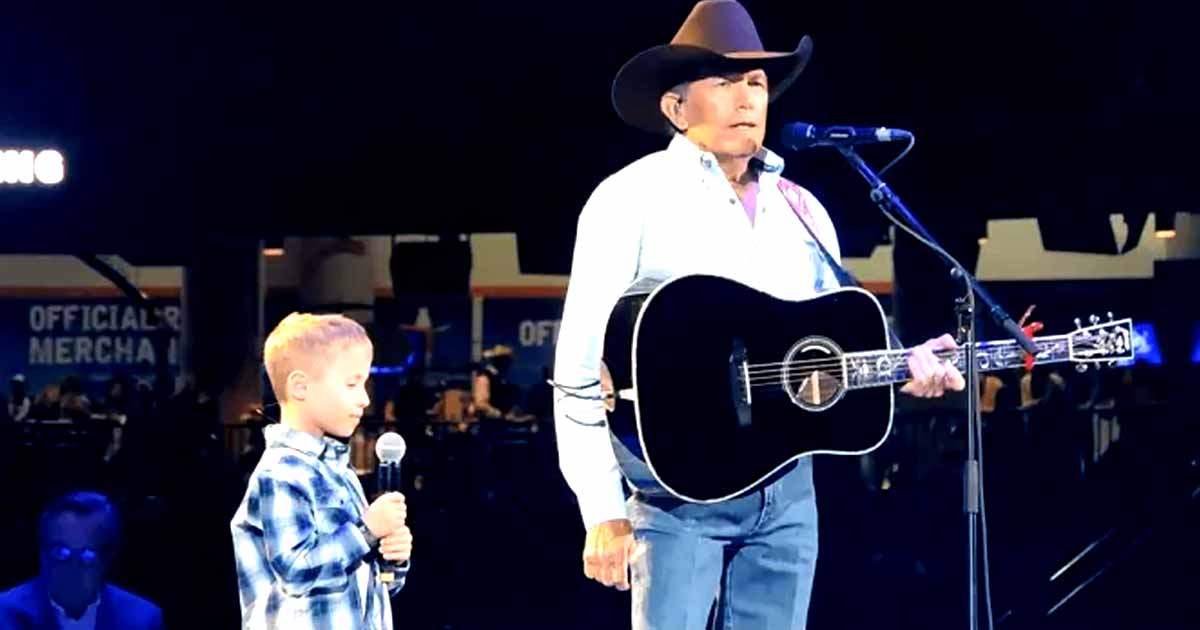 George Strait Sings "God and Country Music" with his Grandson 2