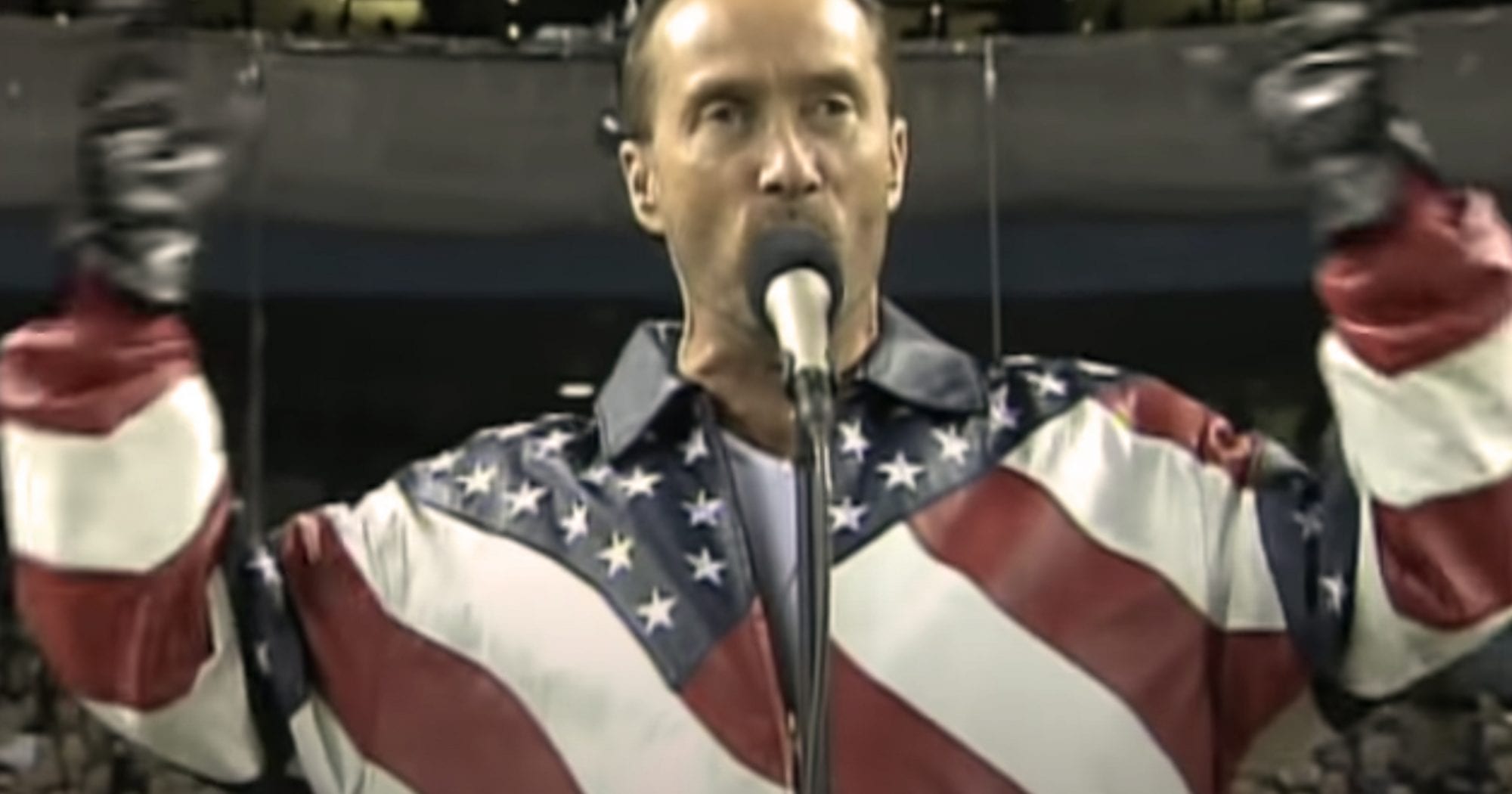 Memorable “God Bless the USA” by Lee Greenwood at Yankee Stadium