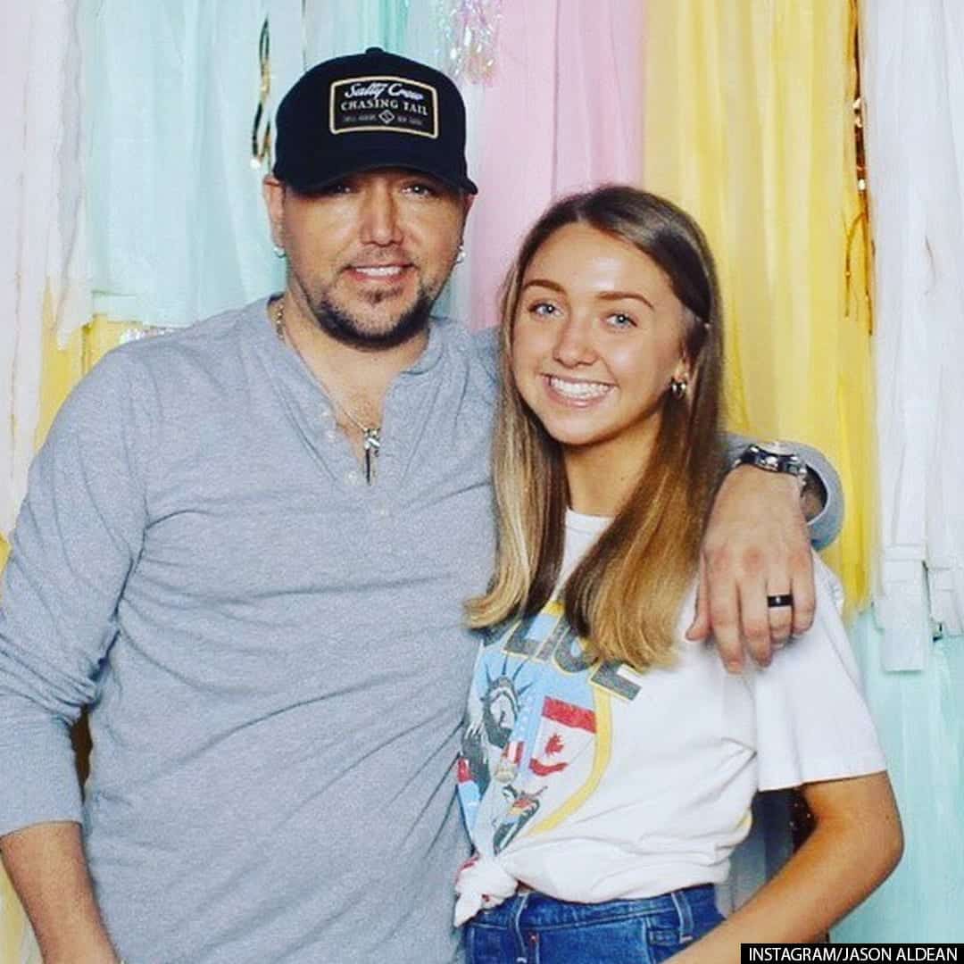 Jason Aldean with her daughter Keeley