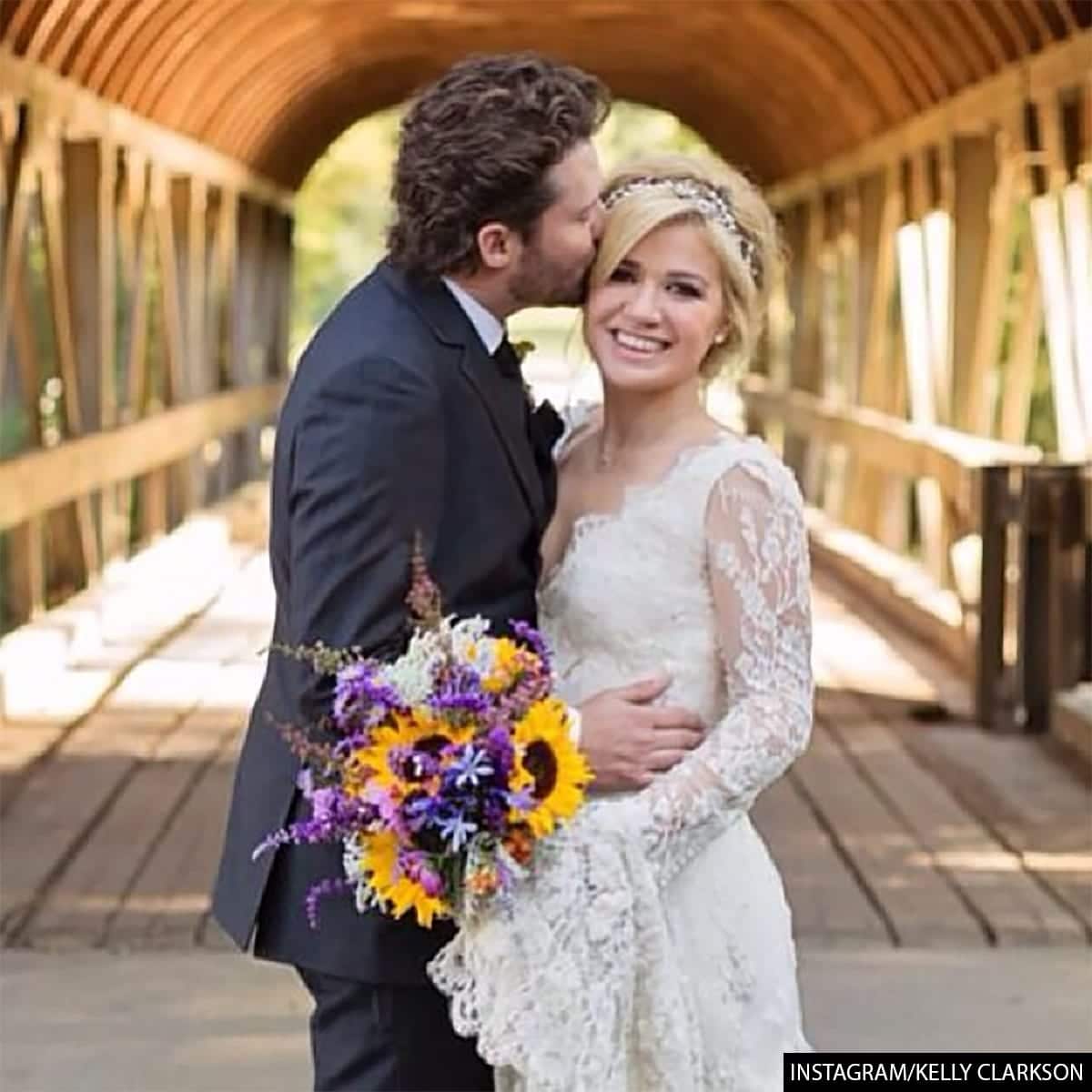 Kelly Clarkson and Brandon Blackstock Wedding Photo