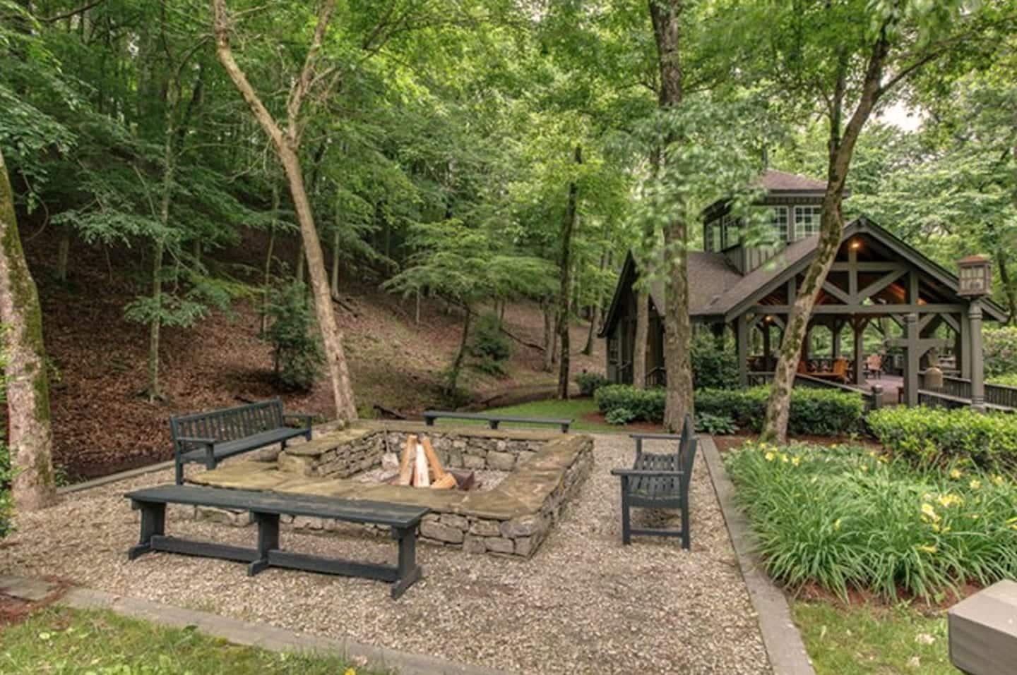 Miranda Lambert’s Tennessee Farm - Bonfire Pit and Pavilion for Outdoor Hosting