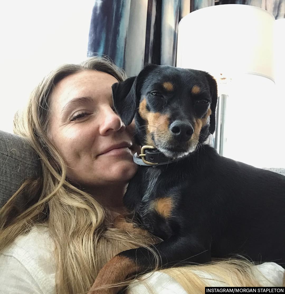 Morgane Stapleton with her dog