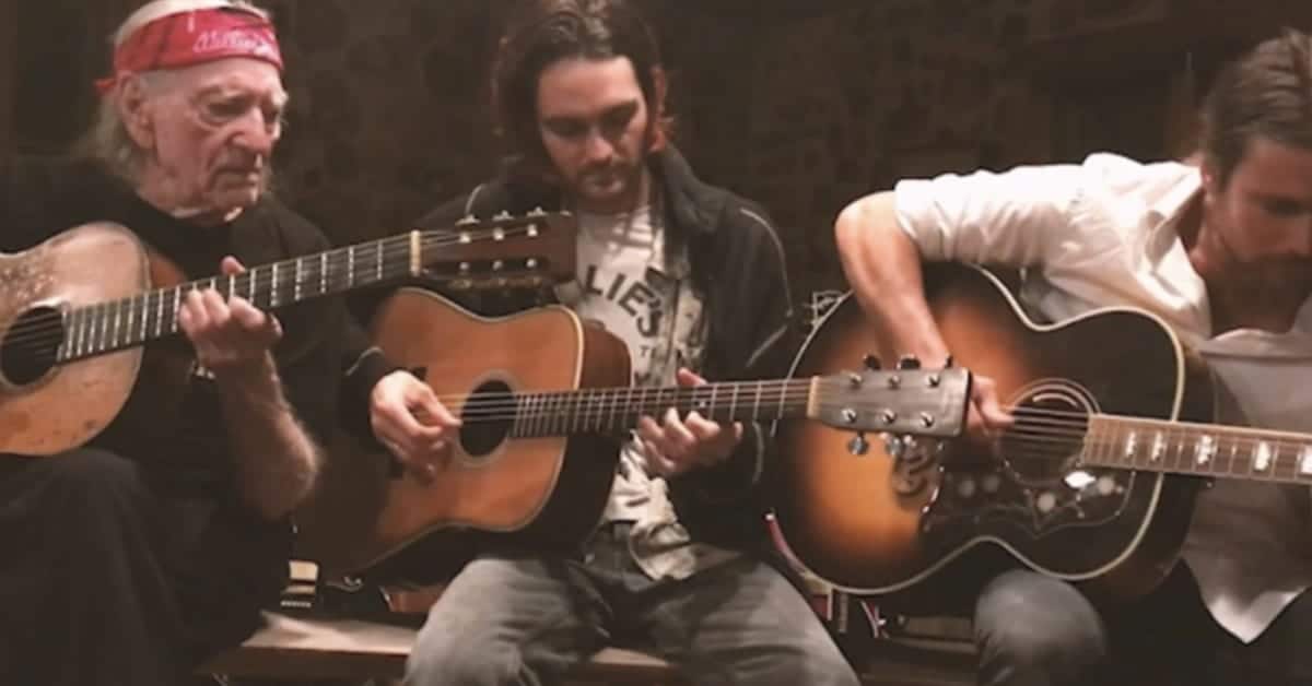 Willie Nelson and Sons sings 'Set Me Down On A Cloud'