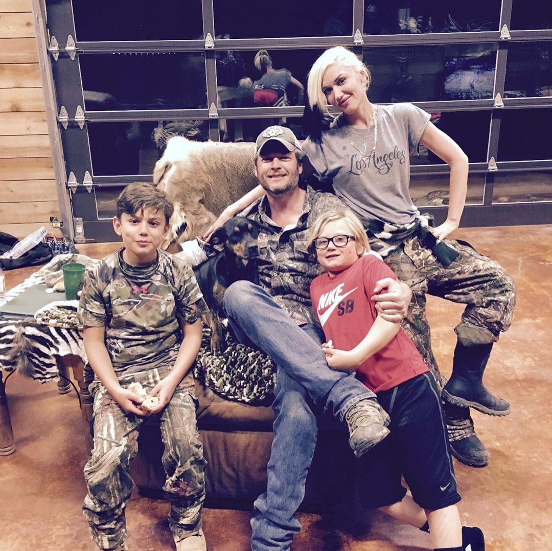Blake Shelton, Gwen Stefani and Children