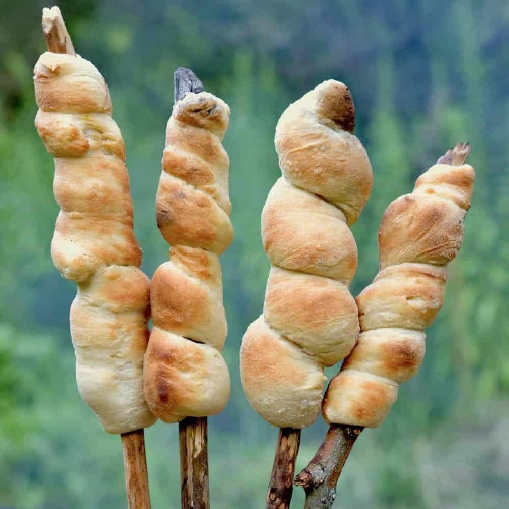 Campfire Bread on a Stick Recipe