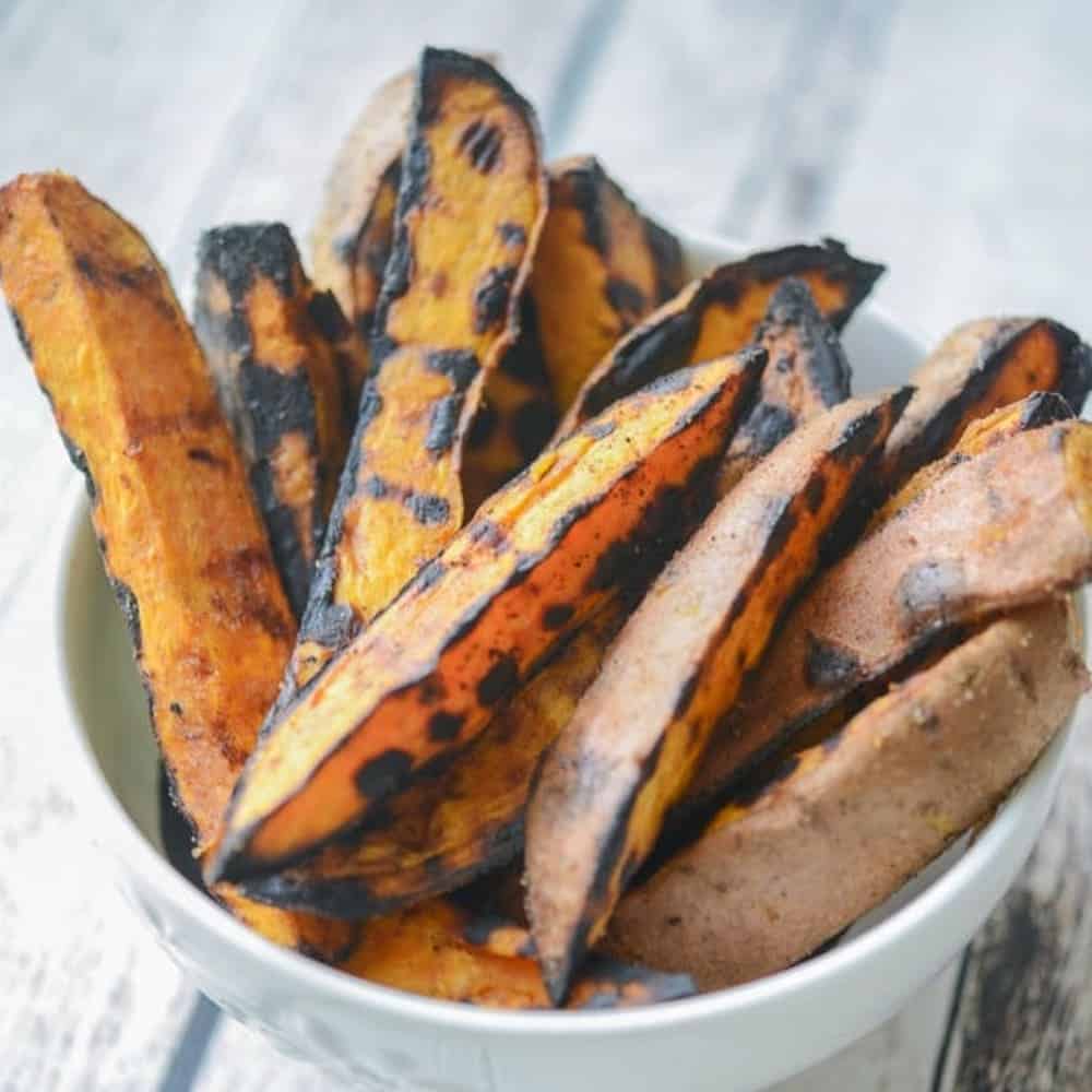 Grilled Sweet Potato Wedges Recipe