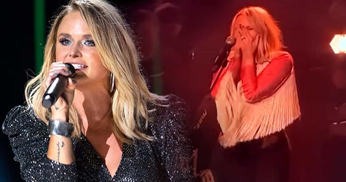 Miranda Lambert breaks down singing “House” at first concert back