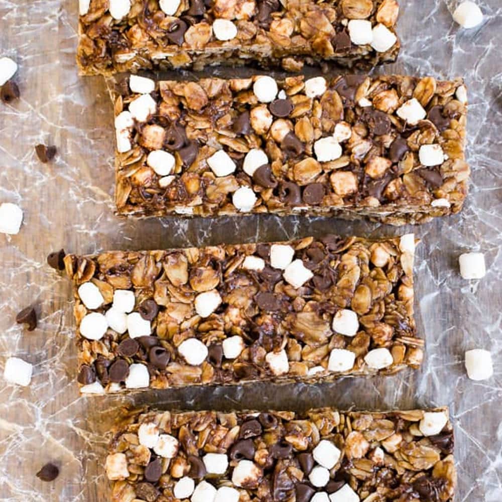 Nutella S’Mores Granola Bars Recipe