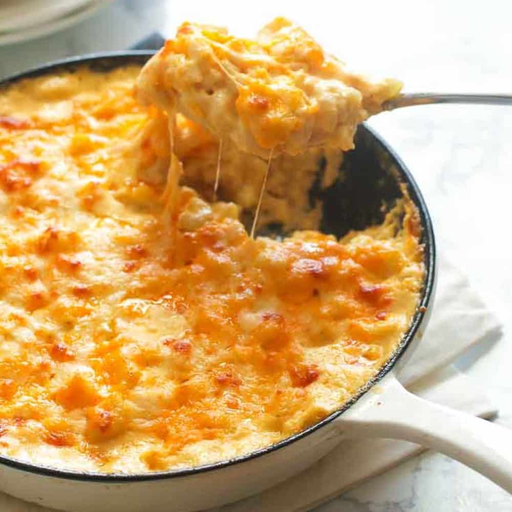 Cast Iron Skillet Mac and Cheese Heart's Content Farmhouse