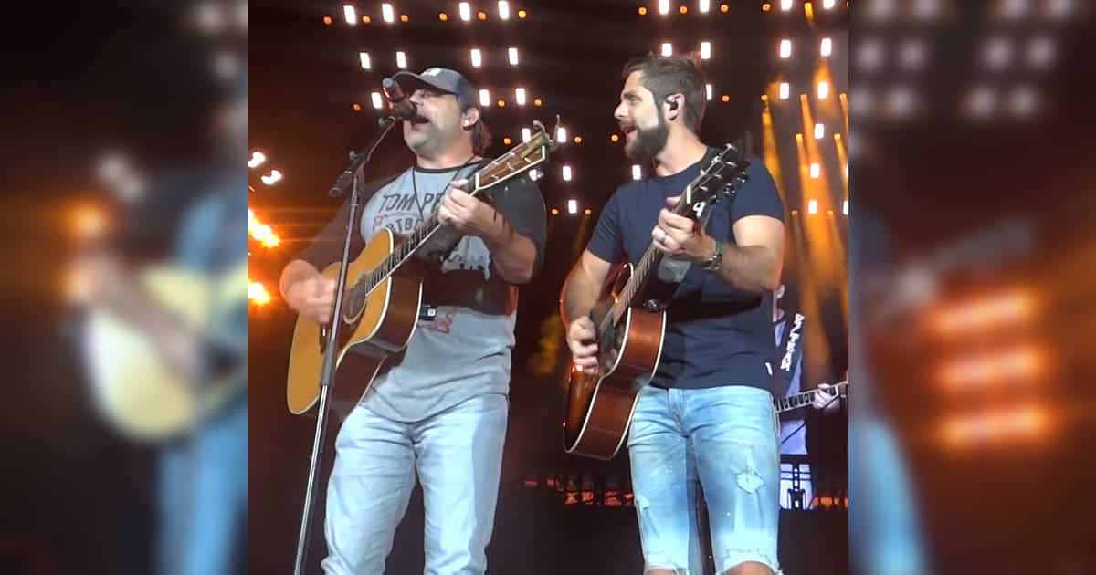 Thomas Rhett and Dad Rhett Akins sing together “That Ain’t My Truck”