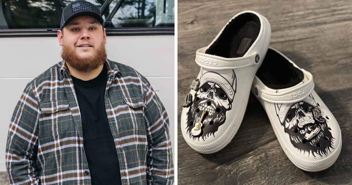 LUKE COMBS REVEALS CHRISTMAS THEMED CROCS DESIGN