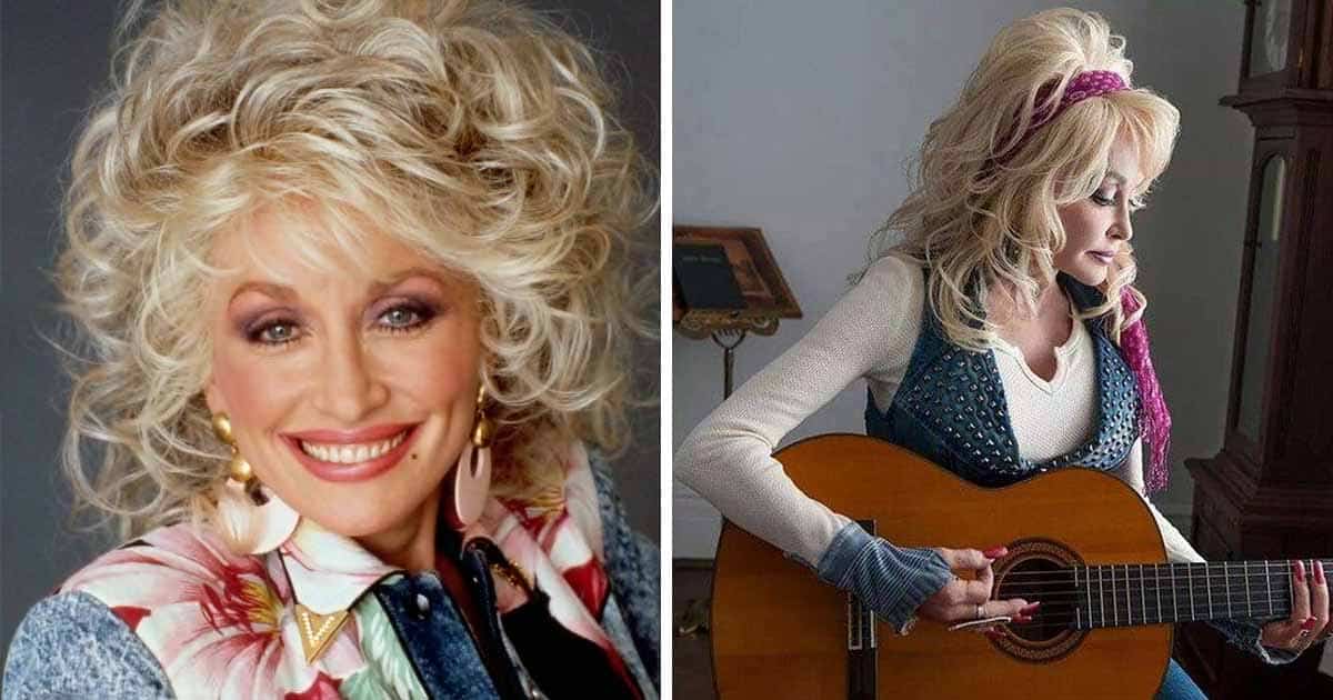 Dolly Parton without a wig