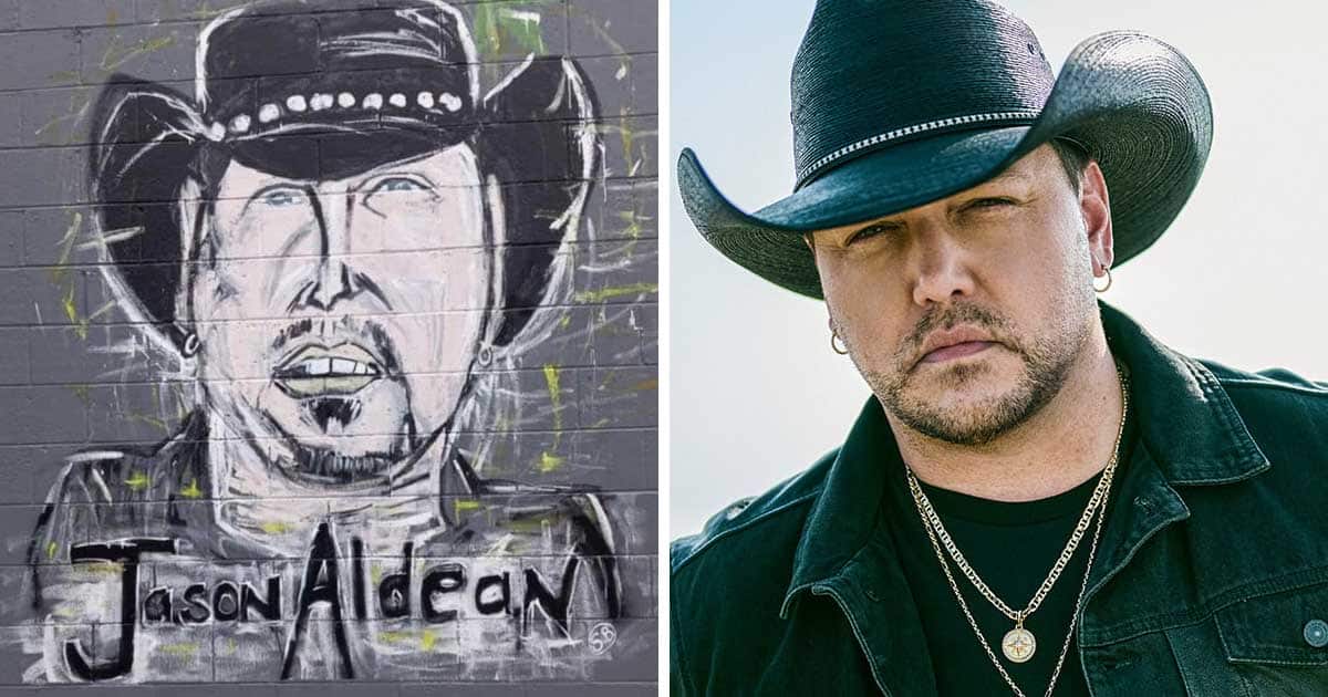 Jason Aldean Reacts To New Mural Painted On Dollar Store In His Hometown