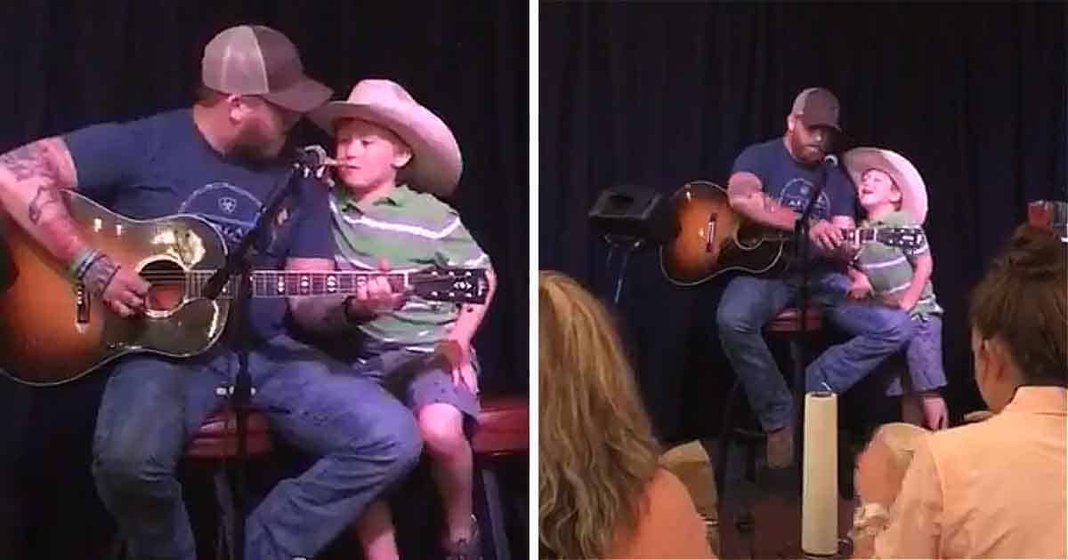 Jesse Keith Whitley & His Son Jackie Sing “Don’t Close Your Eyes”