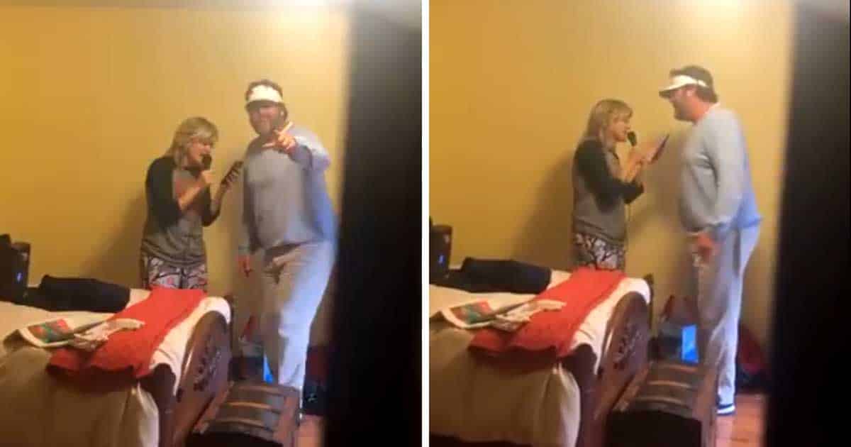Daughter Catches Parents Singing “Islands In The Stream” In Bedroom