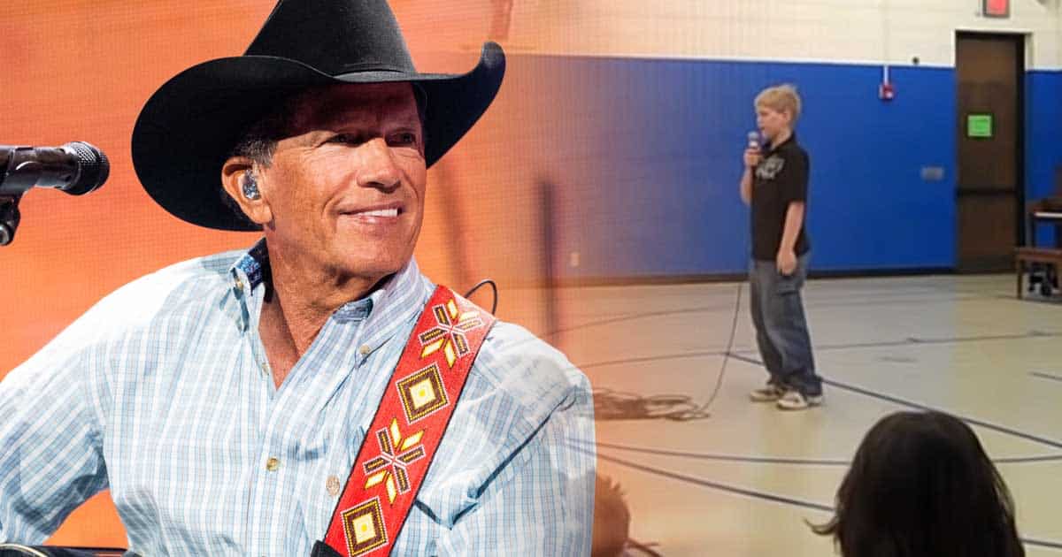Elementary Schooler Sings George Strait’s ‘I Saw God Today’ In Front Of Entire School