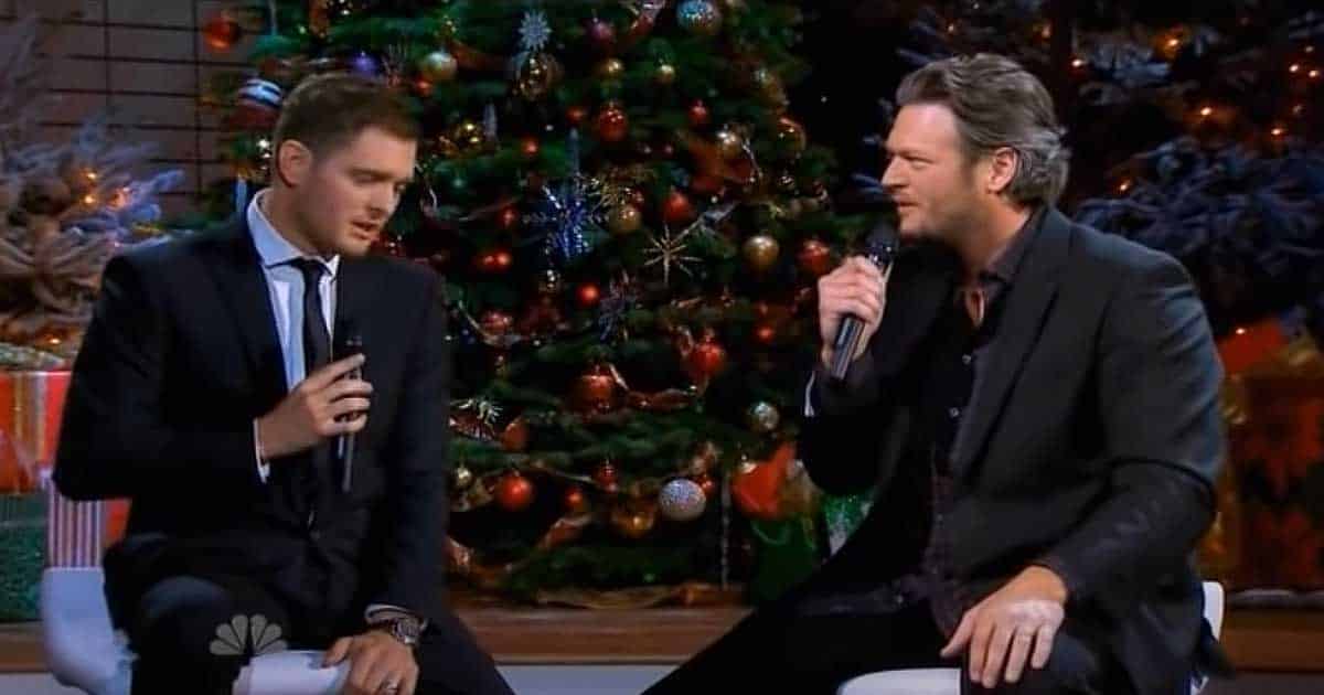 Blake Shelton & Michael Bublé Honor Troops with Christmas Duet
