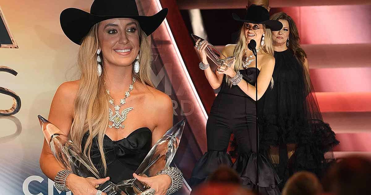 Lainey Wilson has left her hat at home for this year's #CMAAwards. 