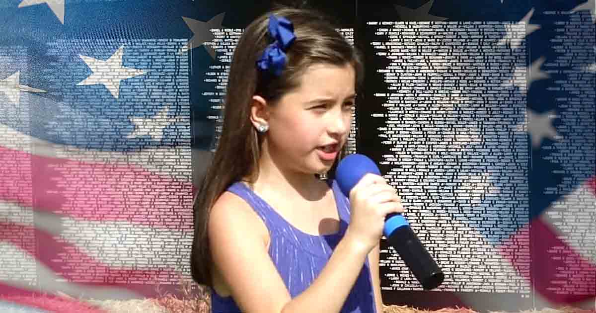 8-Year-Old Girl Shows Patriotism in God Bless the USA Rendition