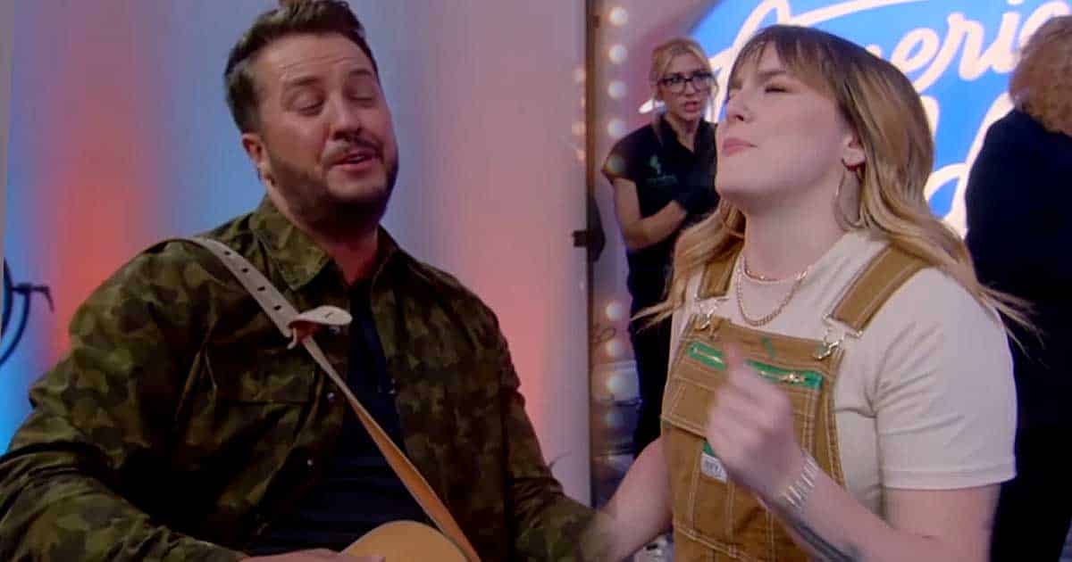 See Luke Bryan’s Off-Screen Duet With American Idol Hopeful Aniston Pate