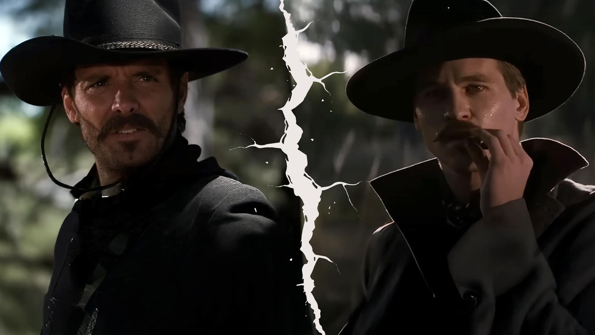 Doc Holliday and Johnny Ringo face off in the iconic Tombstone duel, tension thick in the desert air as Val Kilmer delivers his legendary line.