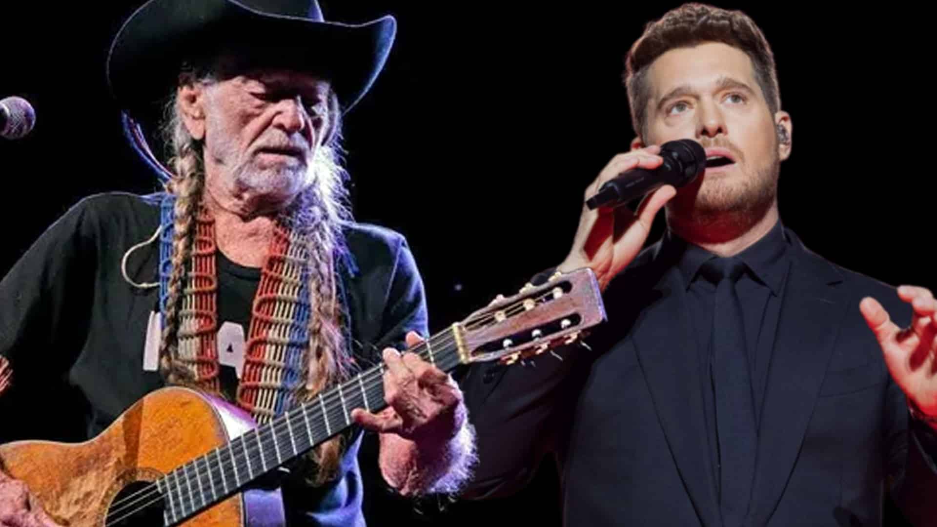 Willie Nelson and Michael Bublé perform a surprise duet of “Crazy,” blending country grit and crooner smoothness in a timeless, genre-defying moment.