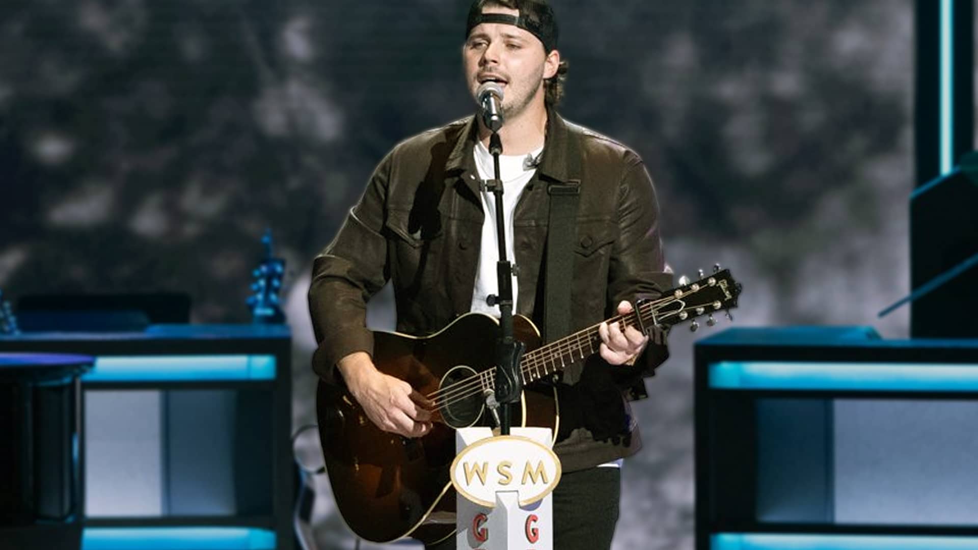 Josh Ross onstage at the Grand Ole Opry before his "best country" comment set social media ablaze north of the border.