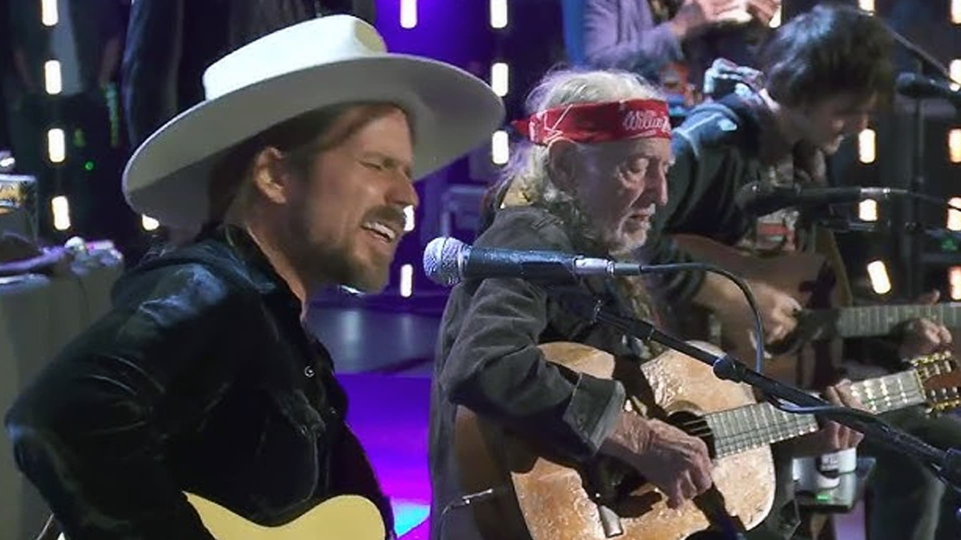 Lukas Nelson performs alongside his father Willie Nelson, recalling the emotional song that first sparked his love for music.