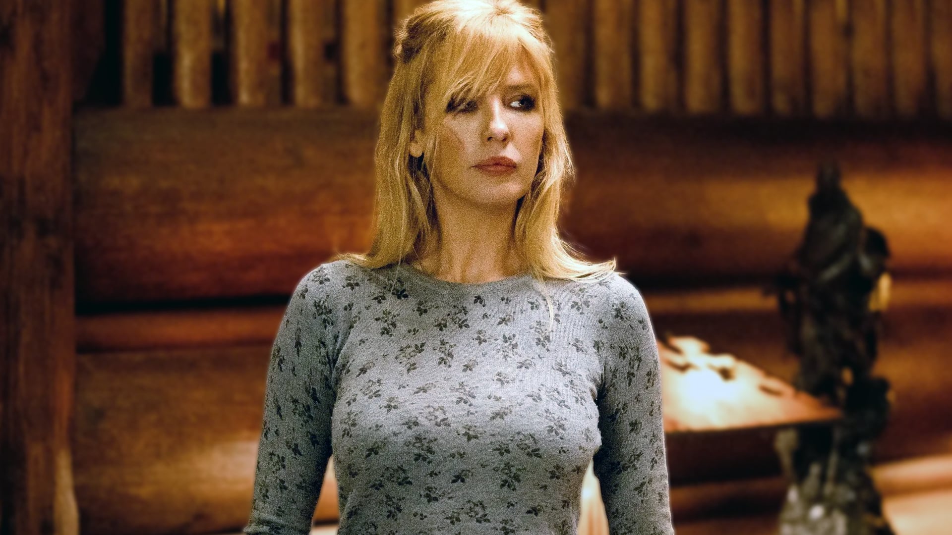Kelly Reilly as Beth Dutton in Yellowstone, shocking fans who had no idea her real accent is actually British.