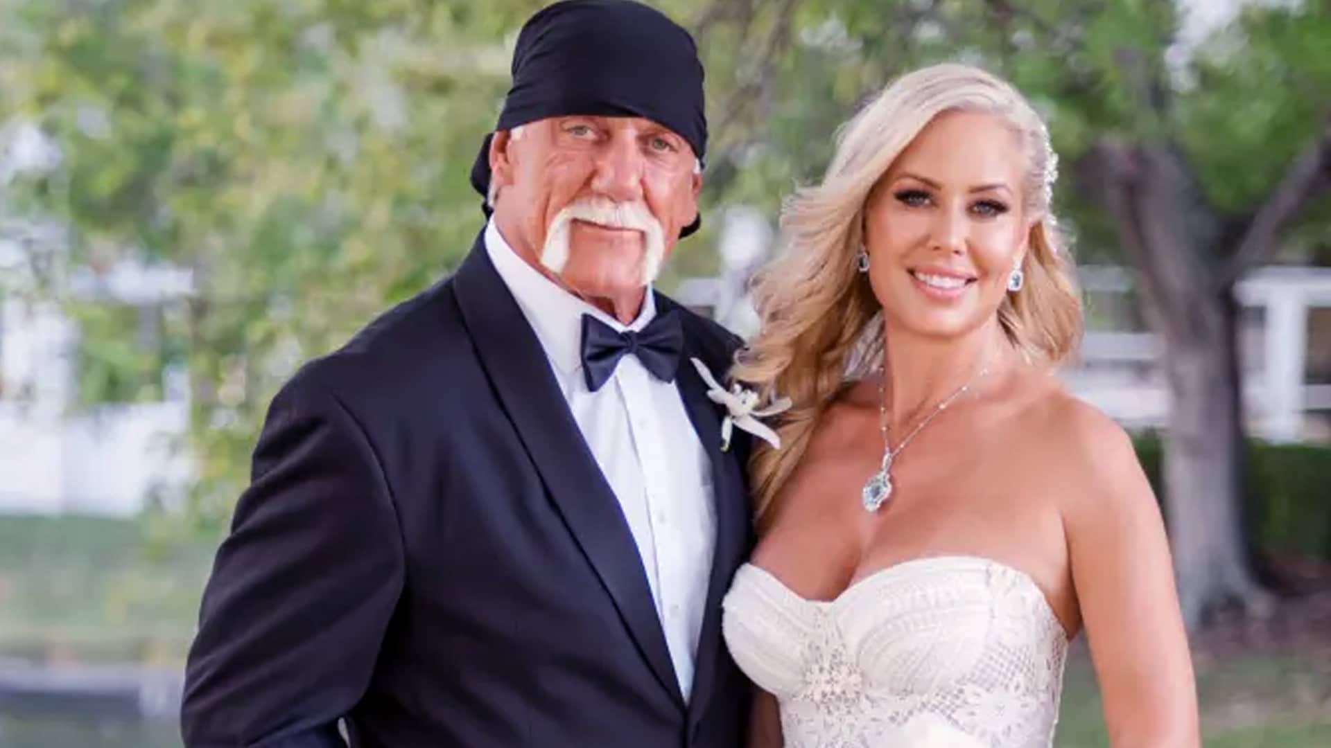 Hulk Hogan and wife Sky Daily share a joyful wedding moment before his passing, highlighting their love story.
