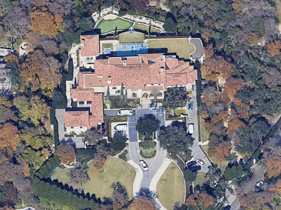 Aerial view of Kendra Scott’s $6.7 million Austin, Texas estate, which Zac Brown may soon call home after their engagement.