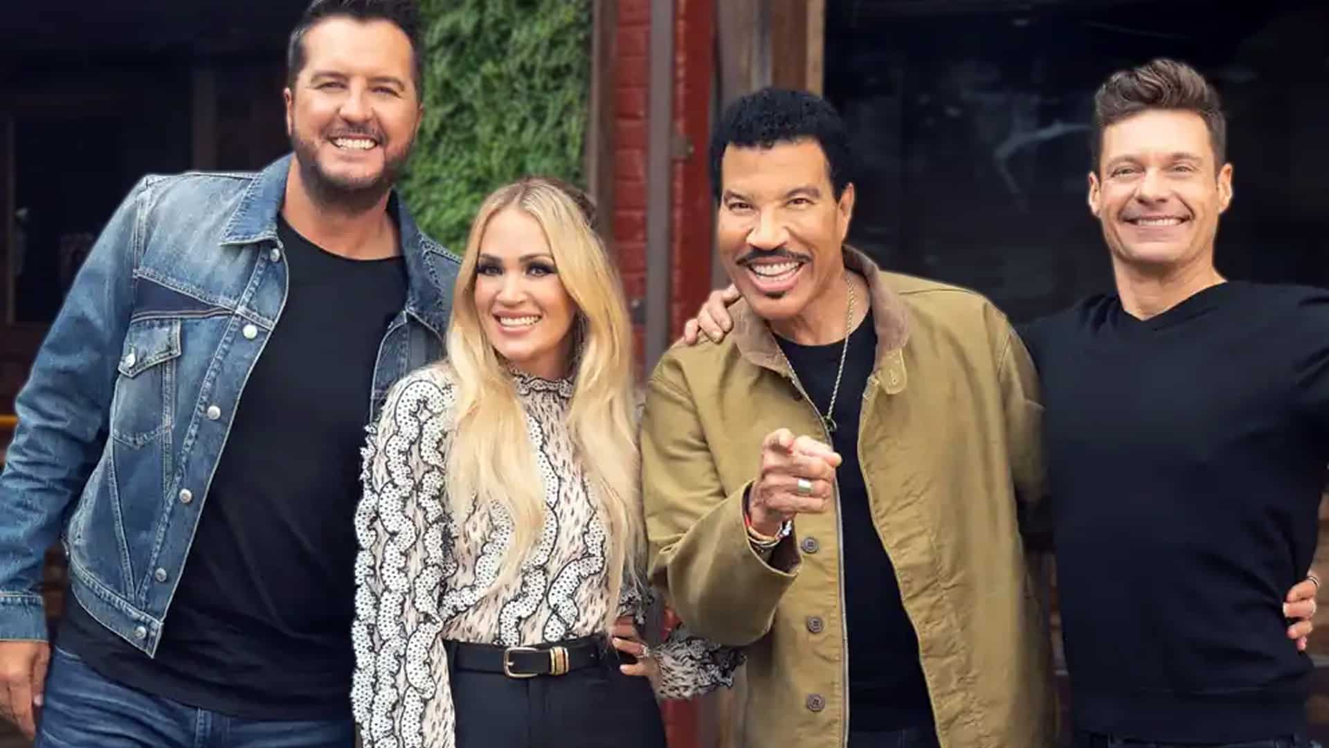 Carrie Underwood with Luke Bryan, Lionel Richie, and Ryan Seacrest, as Idol locks in its Season 24 judges with strong country flavor.