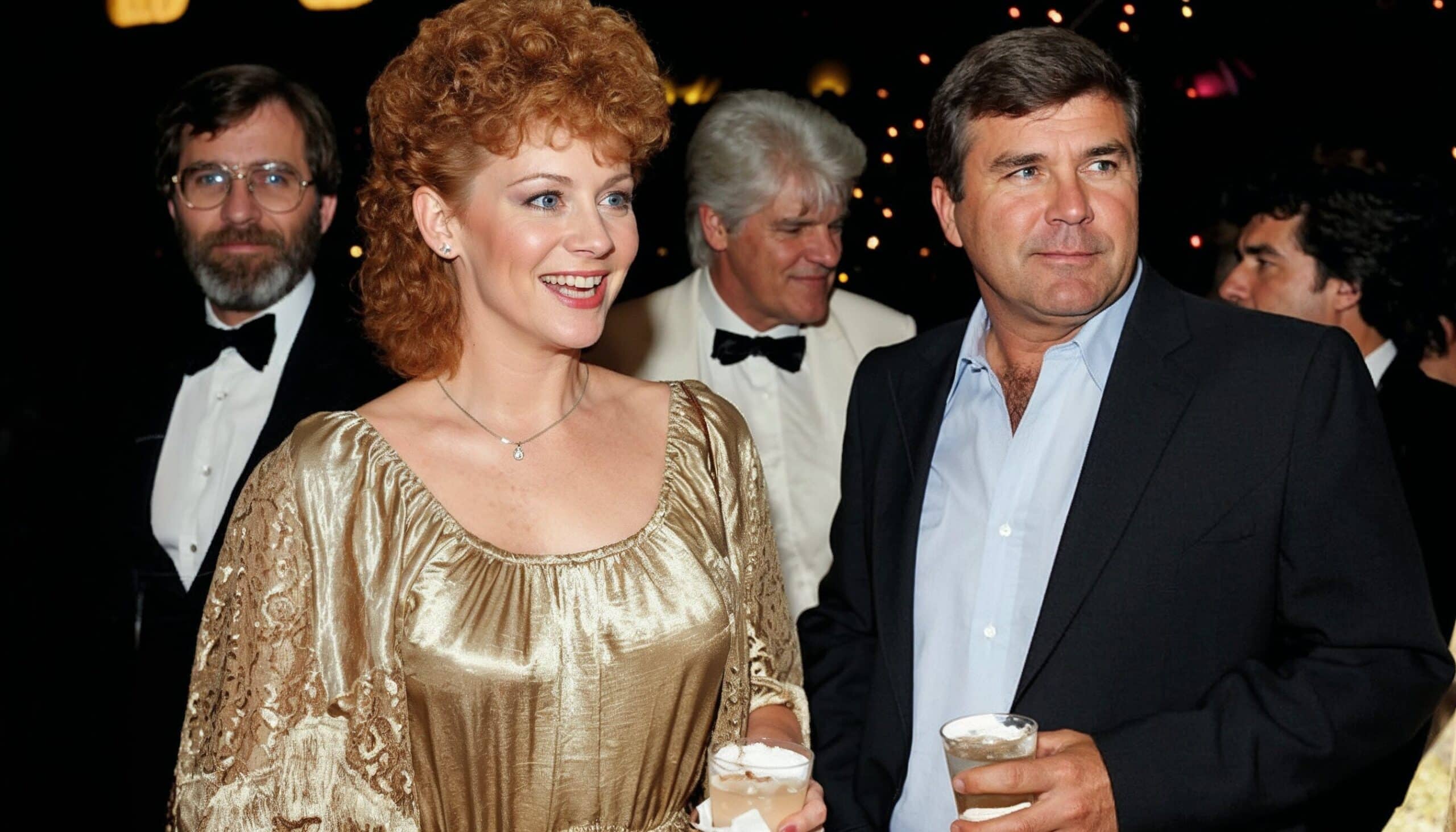 Young Reba McEntire smiling alongside Charlie Battles, a reminder of her early marriage before rising as the Queen of Country.