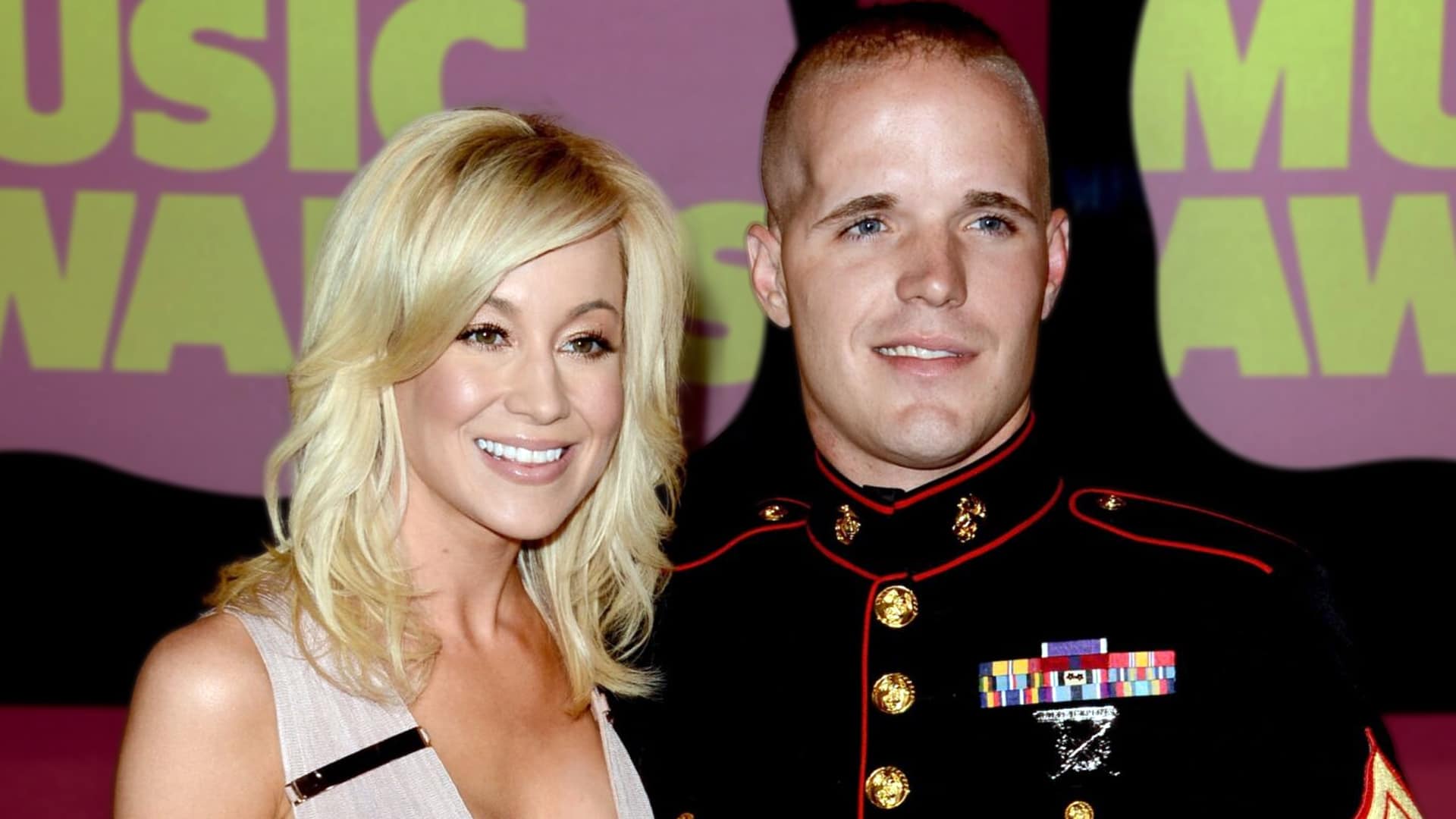 Kellie Pickler poses on the red carpet at the 2012 CMT Music Awards with Nigel Edge, now accused in a North Carolina mass shooting.