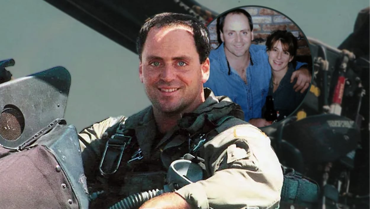 Navy pilot Brian Sweeney smiling in uniform, remembered for his final voicemail to his wife from hijacked Flight 175 on 9/11.