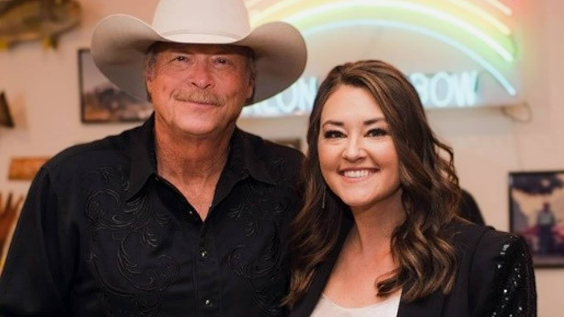Alan Jackson poses with daughter Mattie Jackson Smith, who recently shared she’s expecting baby number two in 2026.