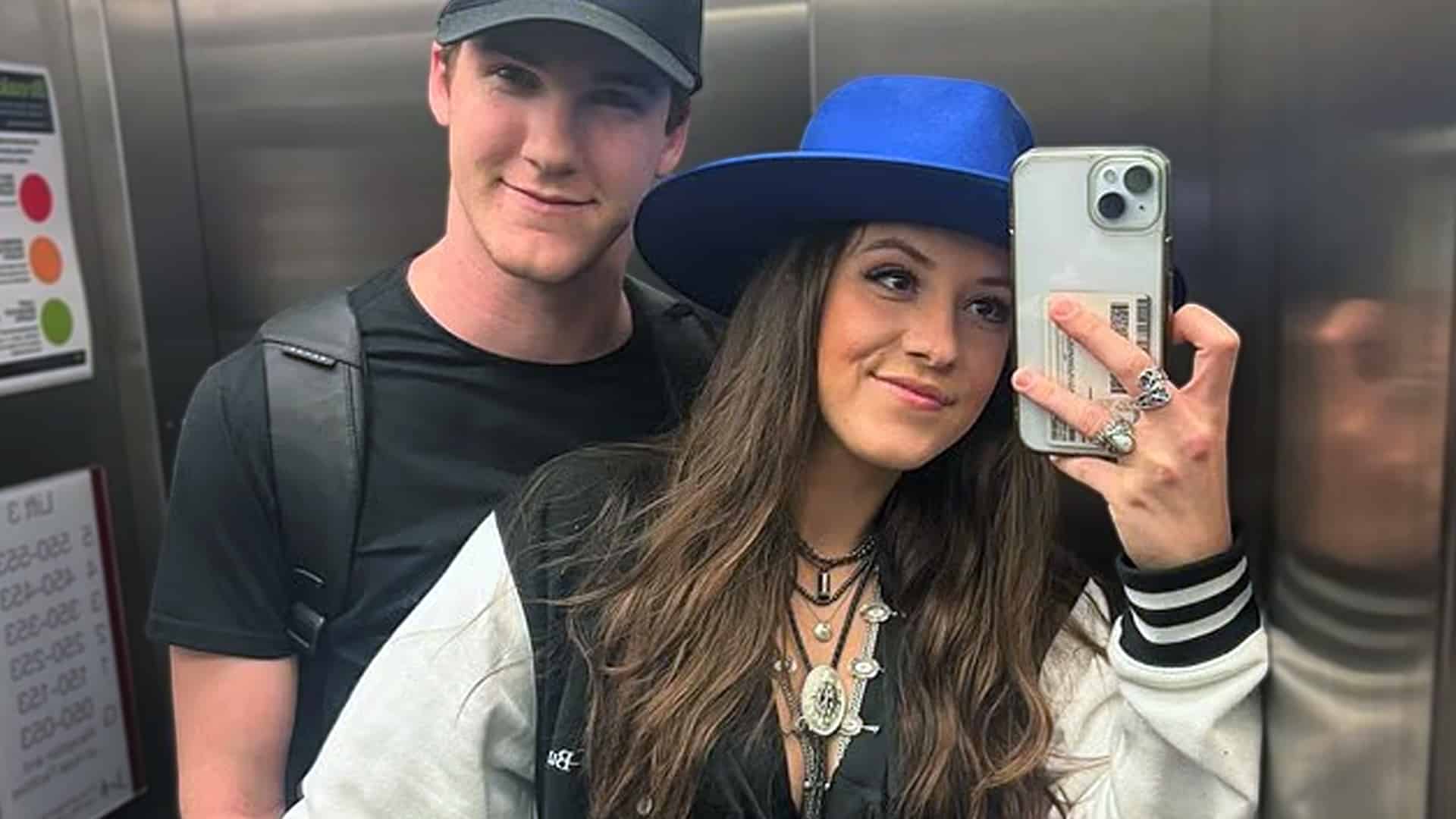 Maggie Baugh taking a mirror selfie with boyfriend Cameron Coley, quieting rumors linking her to Keith Urban amid his divorce.